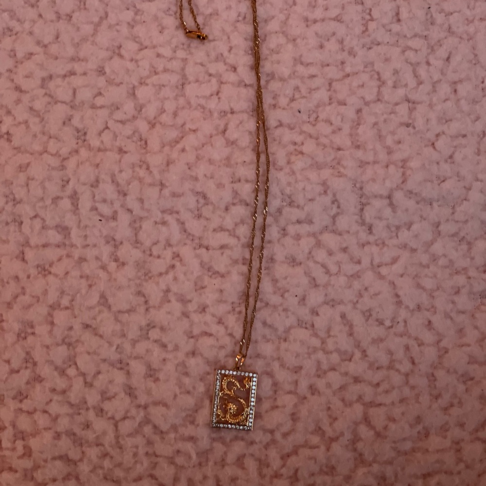 Gold Dragon Necklace